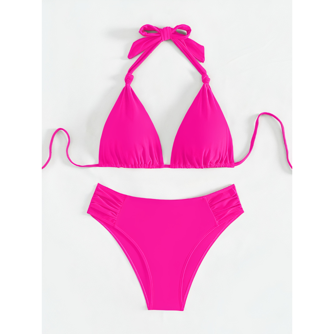 Addison | Damen Klassisches Bikini Set Mit Bindebändern