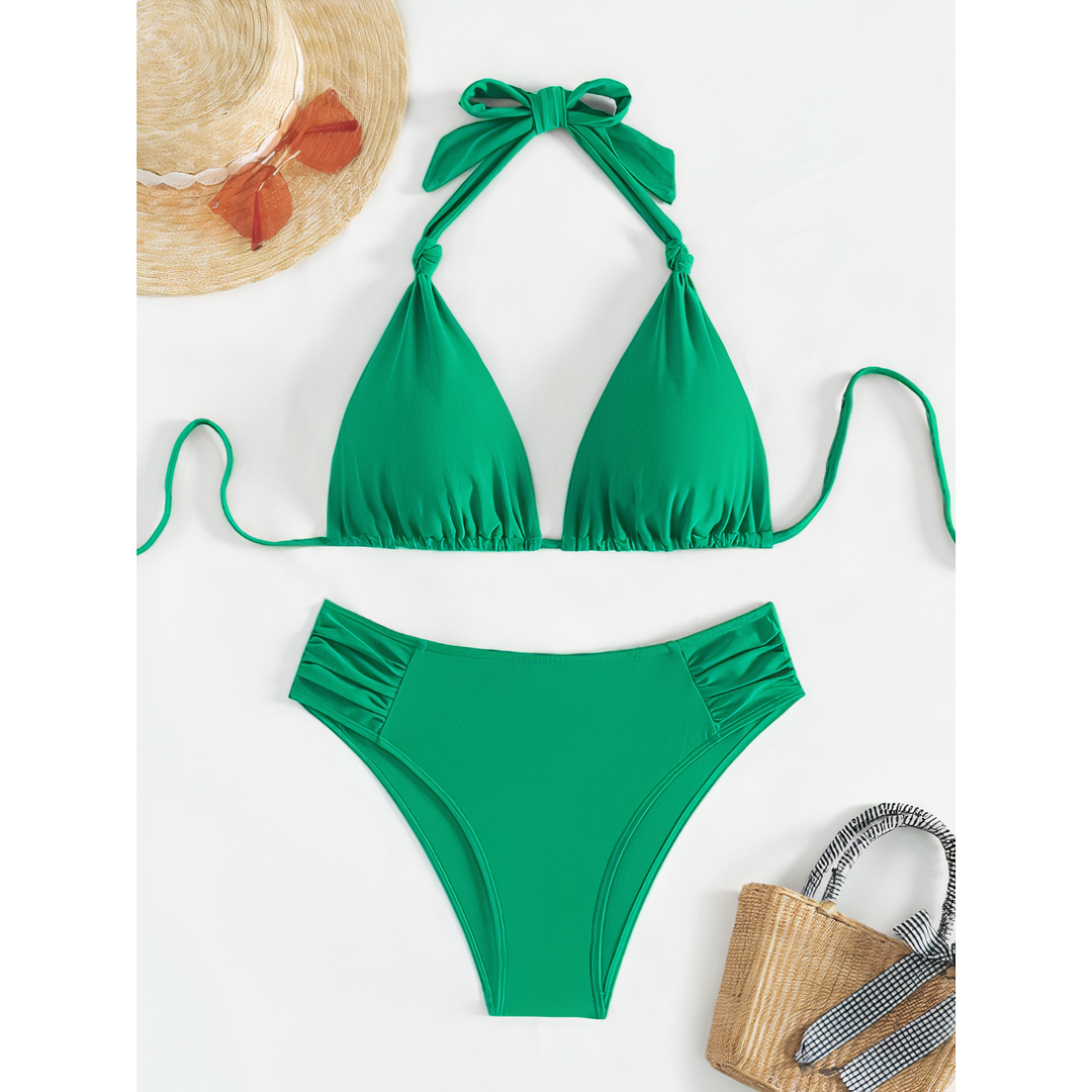 Addison | Damen Klassisches Bikini Set Mit Bindebändern