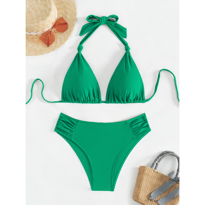 Addison | Damen Klassisches Bikini Set Mit Bindebändern