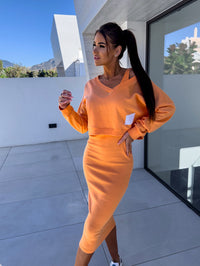 Annika | Women's Stylish Casual Sweatshirt Dress Set