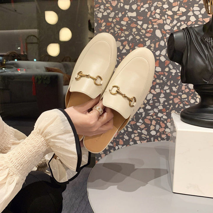 Lieselotte | Damen Klassische Geschlossene Slip-On Pantoletten