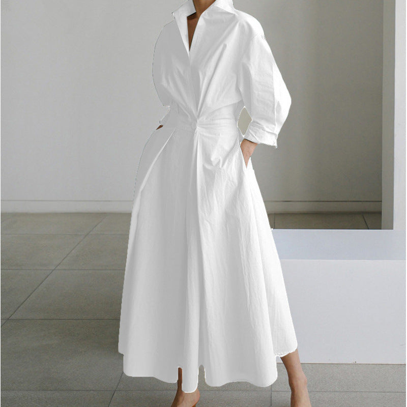 Camille | Damen Elegantes Hochzeitsgast Wickel Maxikleid