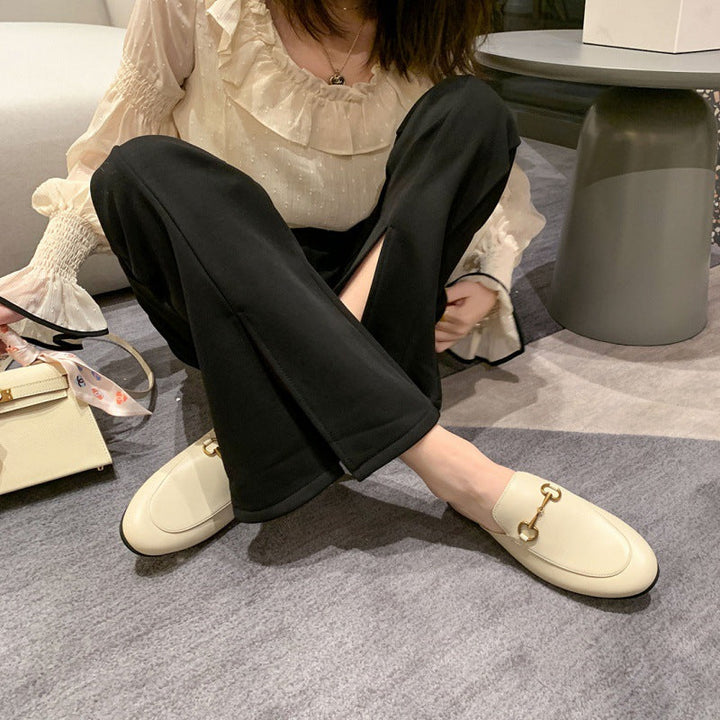 Lieselotte | Damen Klassische Geschlossene Slip-On Pantoletten