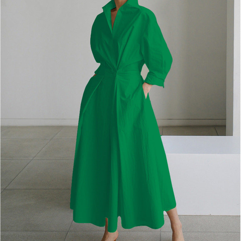 Camille | Damen Elegantes Hochzeitsgast Wickel Maxikleid