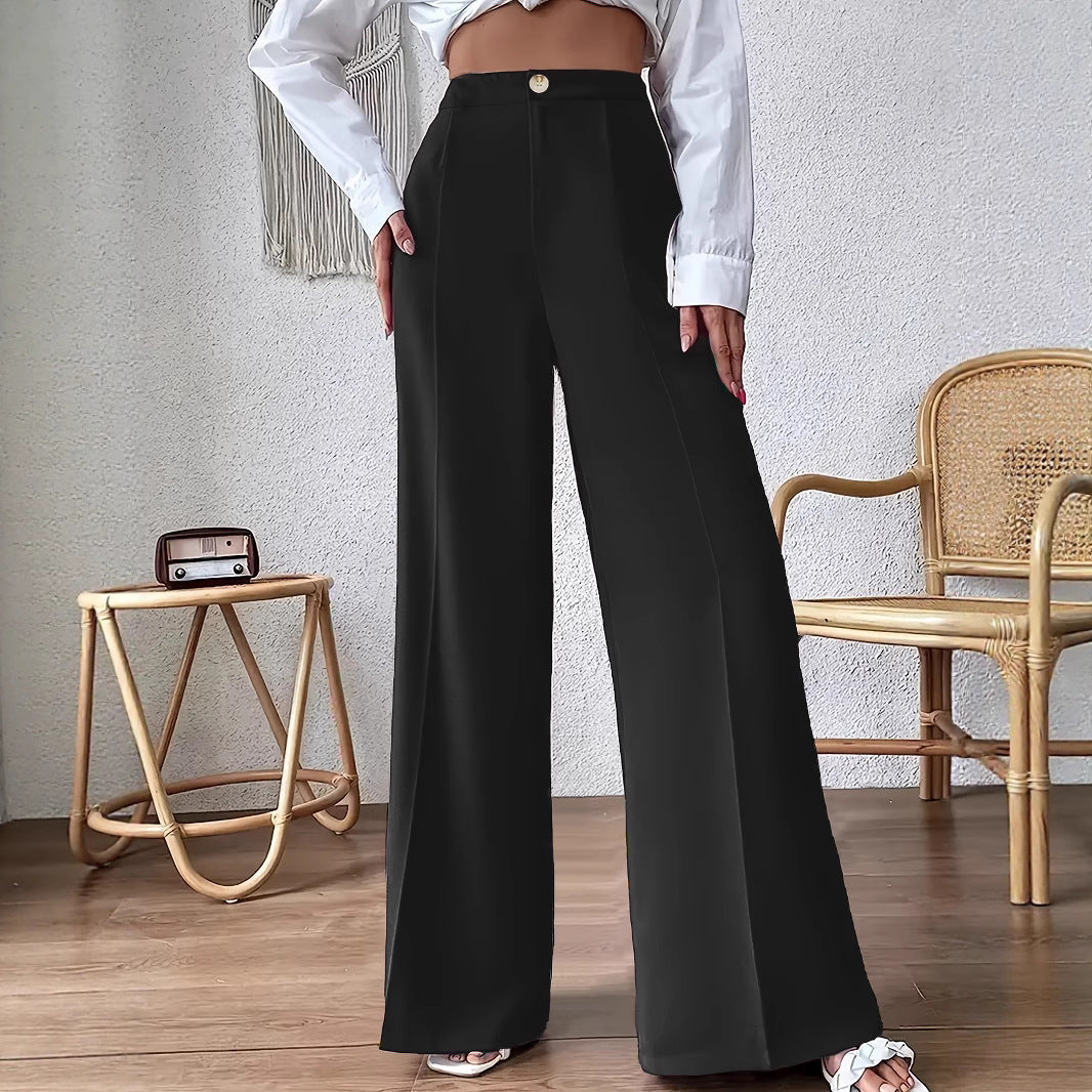 Ingrid | Damen Palazzo Hose Hoch tailliert für den Alltag