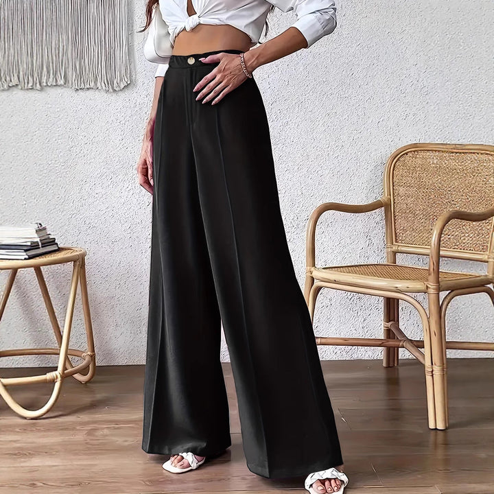 Ingrid | Damen Palazzo Hose Hoch tailliert für den Alltag