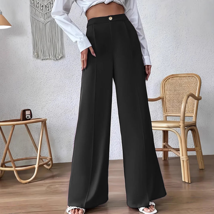 Ingrid | Damen Palazzo Hose Hoch tailliert für den Alltag