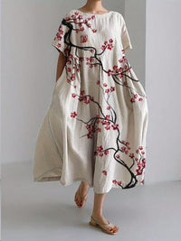 Lydia | Damen Atmungsaktives Bedrucktes Sommerkleid mit Blumenmuster