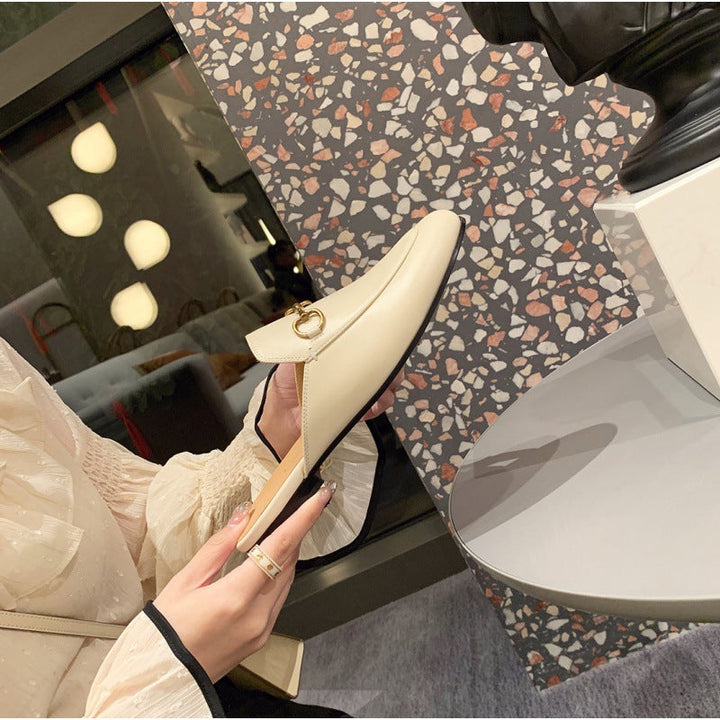 Lieselotte | Damen Klassische Geschlossene Slip-On Pantoletten