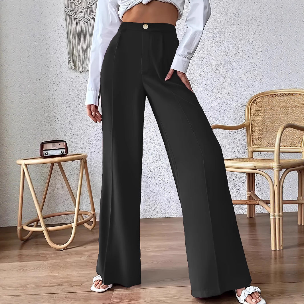 Ingrid | Damen Palazzo Hose Hoch tailliert für den Alltag