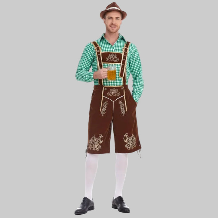 Sven | Herren Traditionelle Knielange Lederhose