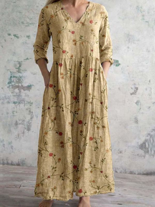 Smena | Damen Sommer Boho Chic Blumenmuster Maxikleider