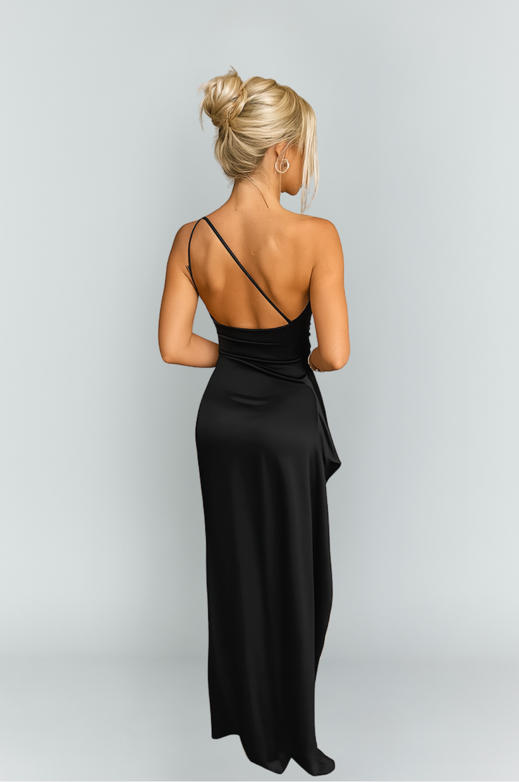 Melissa | Damen Elegantes Hochzeitsgast Maxikleid mit Seitenschlitz