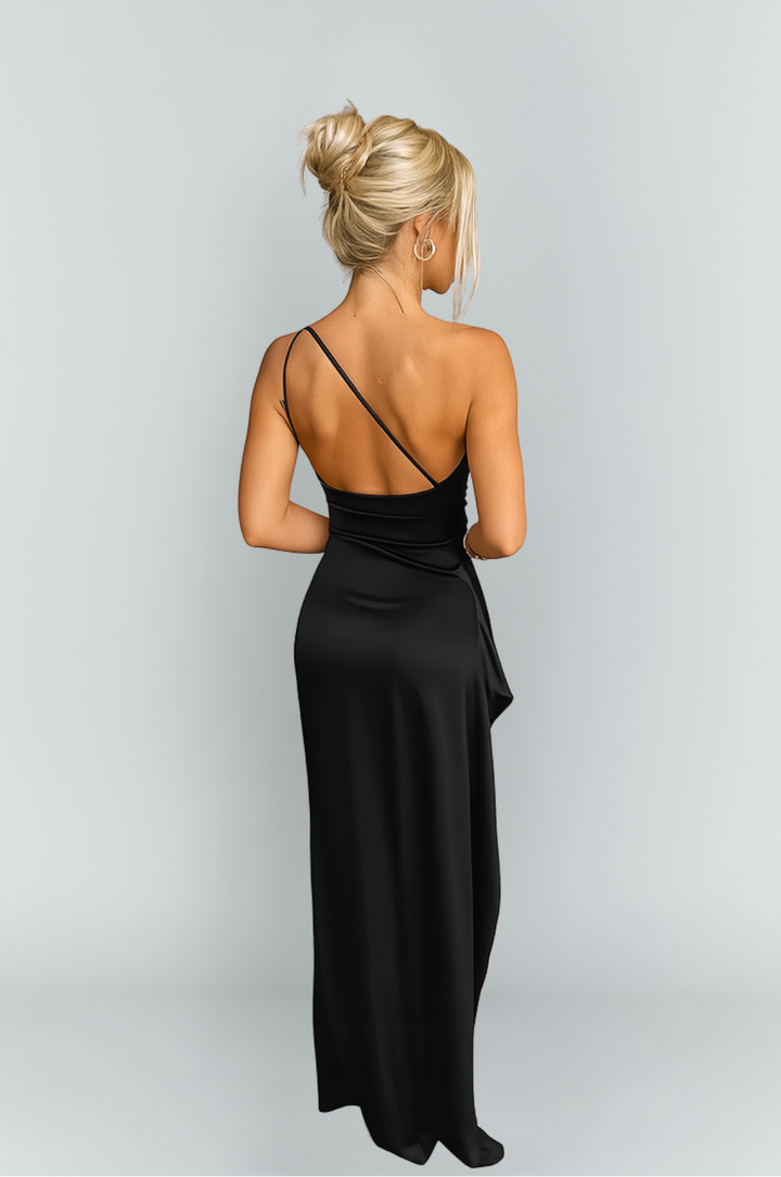 Melissa | Damen Elegantes Hochzeitsgast Maxikleid mit Seitenschlitz