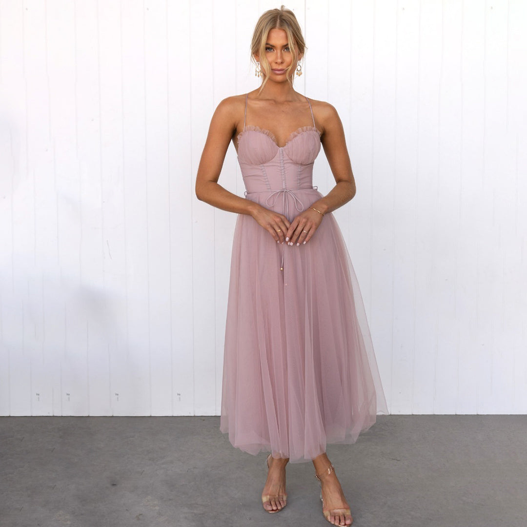 Fabia | Women's Elegant A-Line Dress with Spaghetti Straps