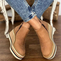 Joana | Damen Komfort Plateau Stiefeletten mit Reißverschluss