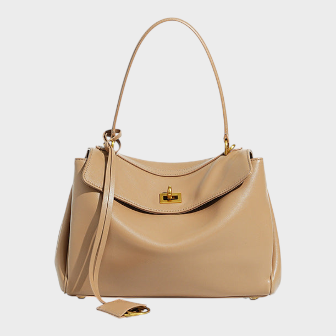 Eva | Damen Zeitlose Leder Schultertasche