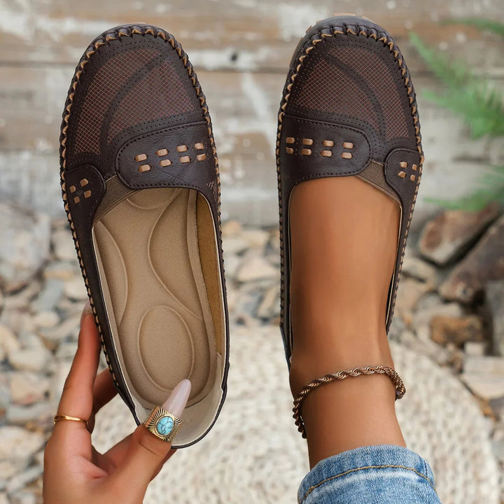 Trudbert | Damen Loafer im Klassischen Stil mit flacher Sohle