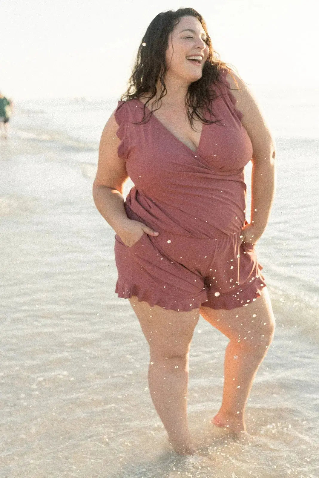 Veronika | Damen Beach Badeanzug Mit Bauchabdeckung