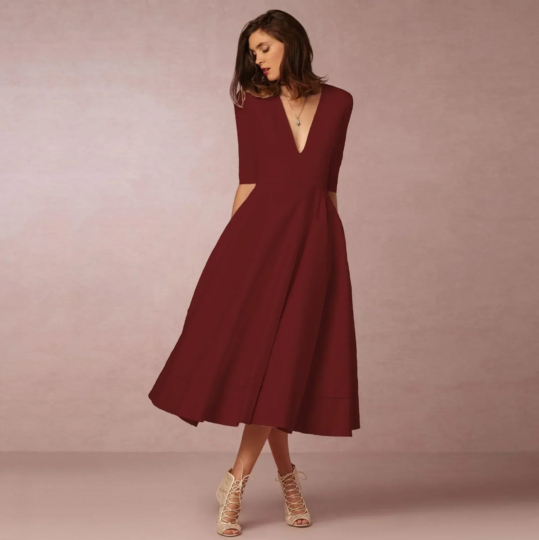 Tilda | Damen Elegantes A-Linien Abendkleid