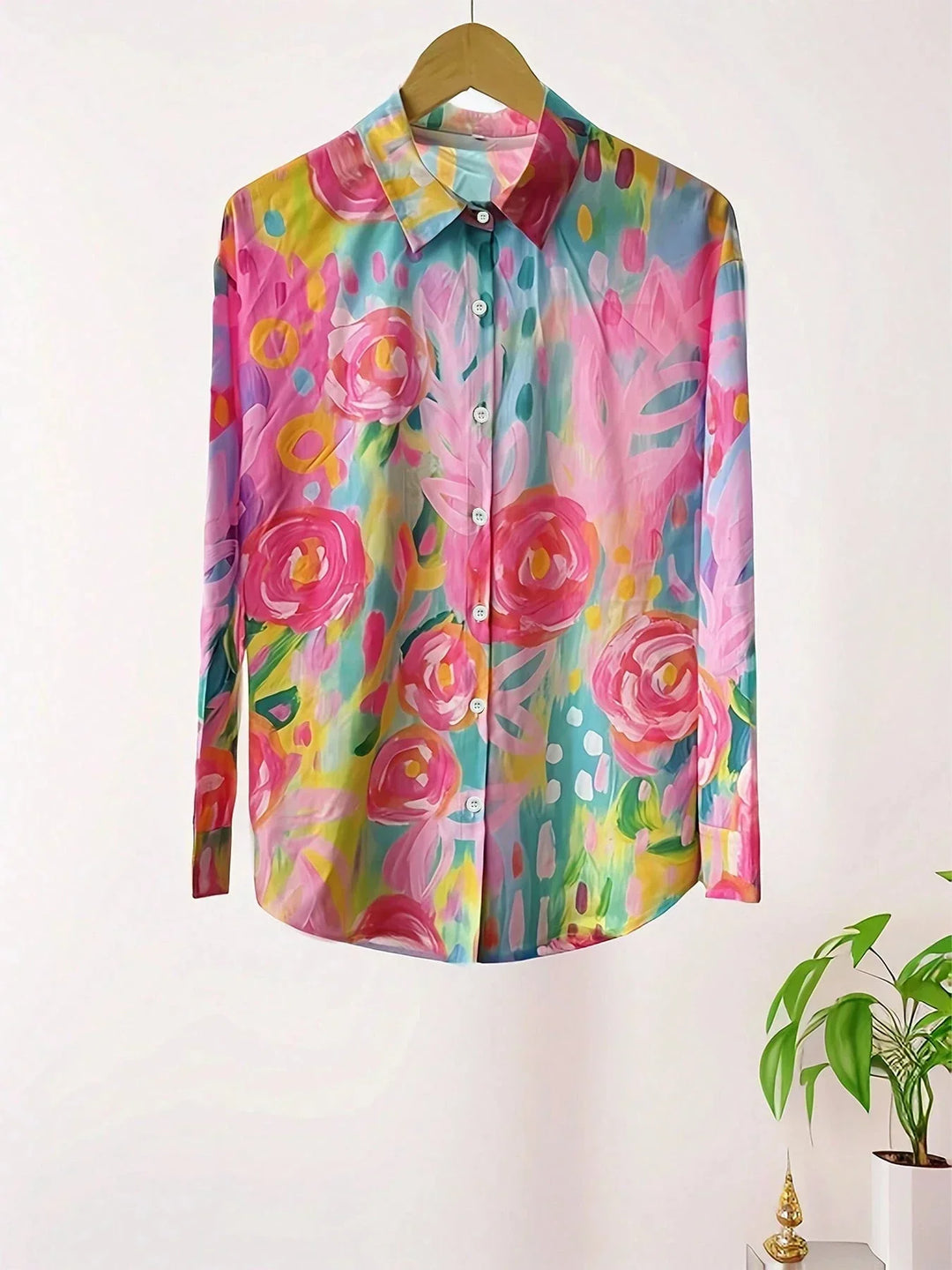 Wilma | Damen Casual Bedruckte Sommerbluse
