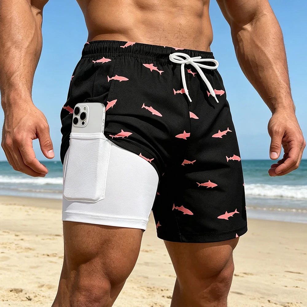 Milo | Herren Beach Bedruckte Slim Fit Badehose