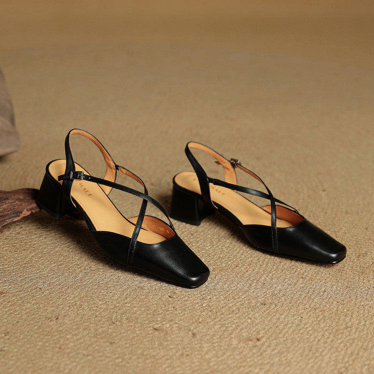 Violet | Damen Elegante Leder High Heels