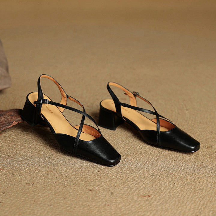 Violet | Damen Elegante Leder High Heels