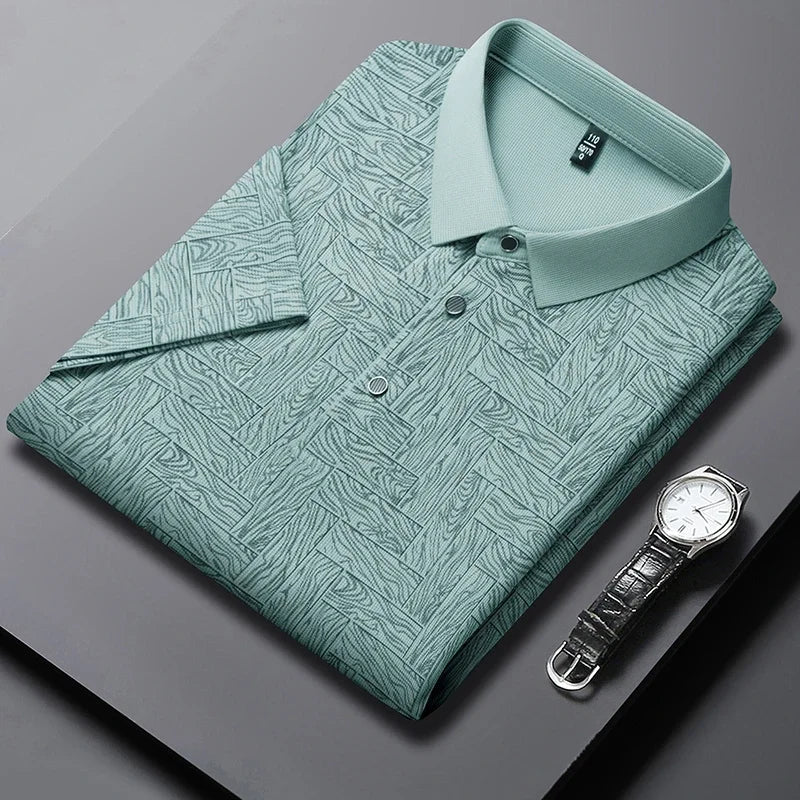 Bastian | Herren Casual Kurzarm Poloshirt Mit Print
