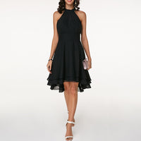 Nicoletta | Abito midi estivo da donna con collo halter