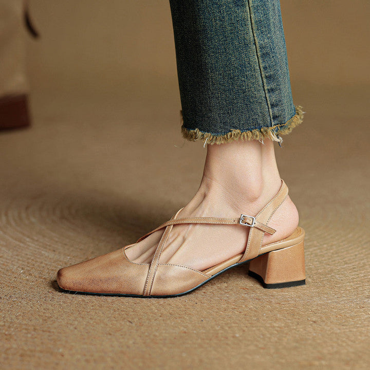 Violet | Damen Elegante Leder High Heels