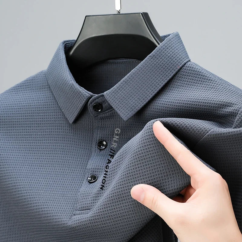 Tobias | Herren Casual Kurzarm Poloshirt Mit Gerippter Struktur