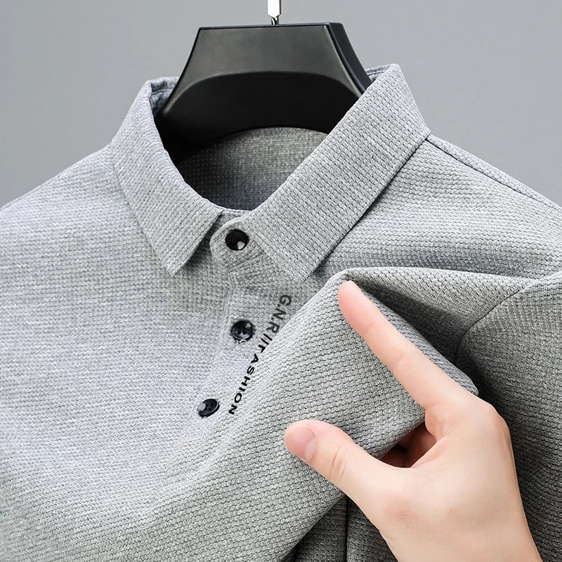 Tobias | Herren Casual Kurzarm Poloshirt Mit Gerippter Struktur