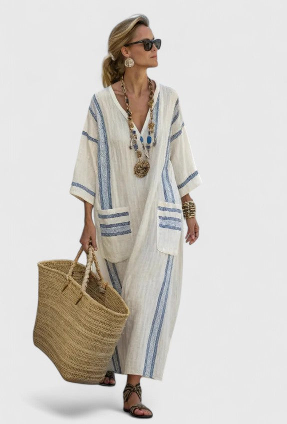 Beige Light Blau