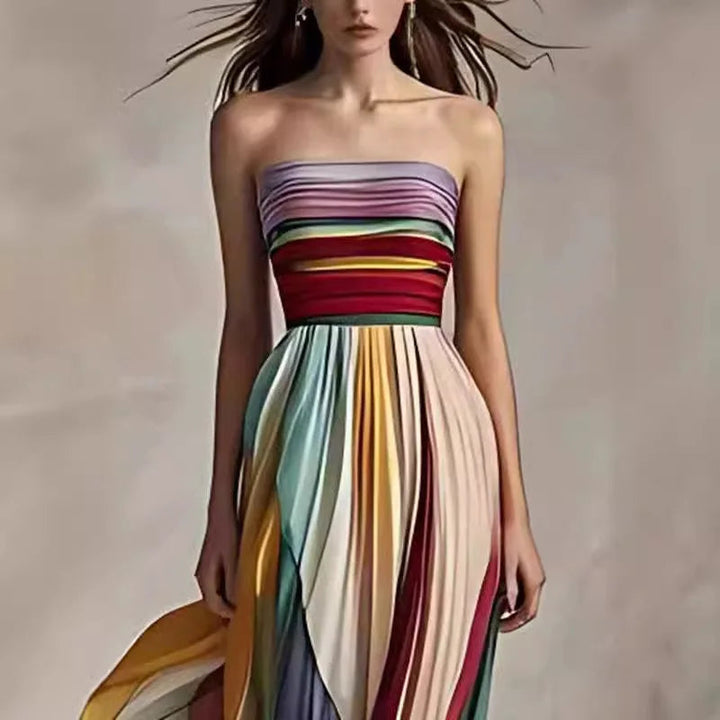Ilaria | Damen Elegantes Hochzeitsgast Trägerloses Abendkleid