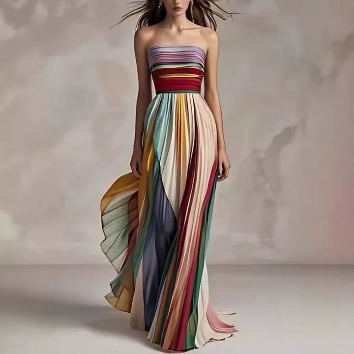 Ilaria | Damen Elegantes Hochzeitsgast Trägerloses Abendkleid