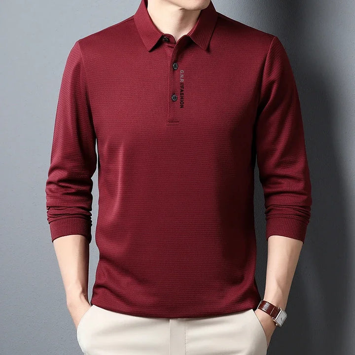 Tobias | Herren Casual Kurzarm Poloshirt Mit Gerippter Struktur
