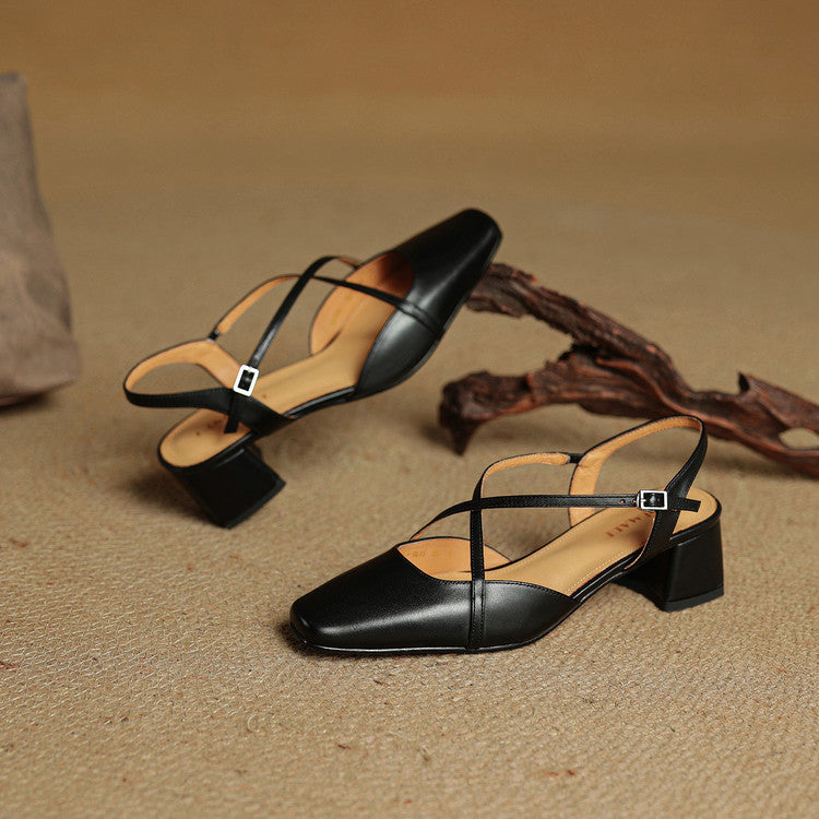 Violet | Damen Elegante Leder High Heels