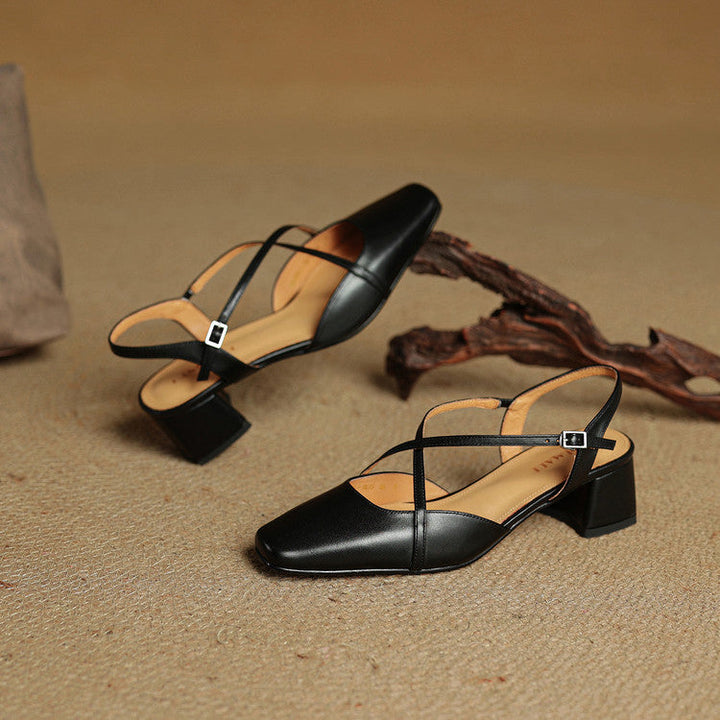 Violet | Damen Elegante Leder High Heels