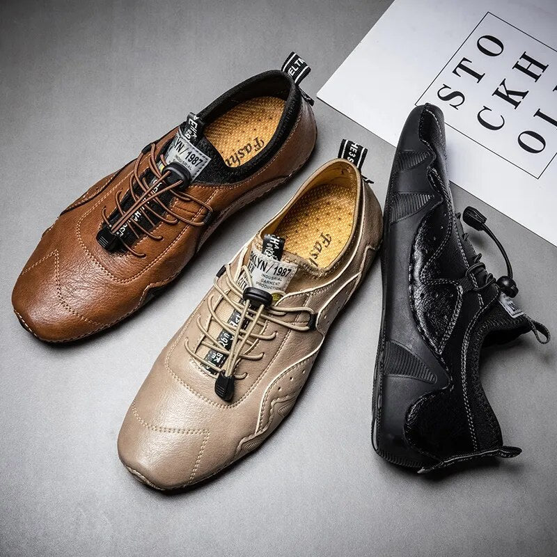 Virex | Herren Perforierte Schnürung Orthopädische Schuhe