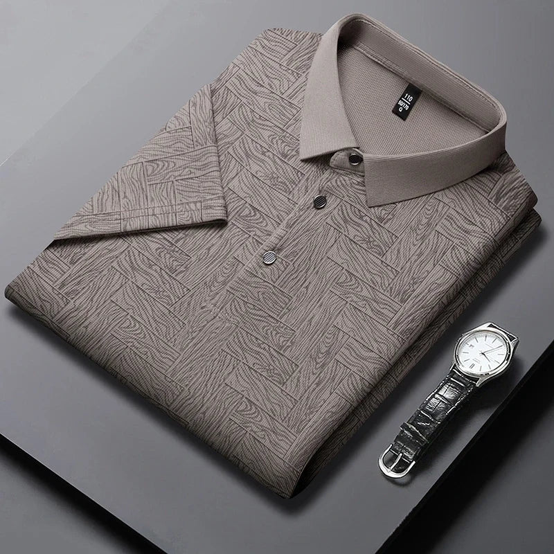 Bastian | Herren Casual Kurzarm Poloshirt Mit Print