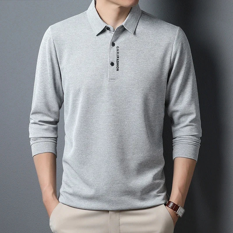Tobias | Herren Casual Kurzarm Poloshirt Mit Gerippter Struktur