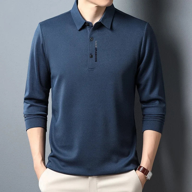 Tobias | Herren Casual Kurzarm Poloshirt Mit Gerippter Struktur