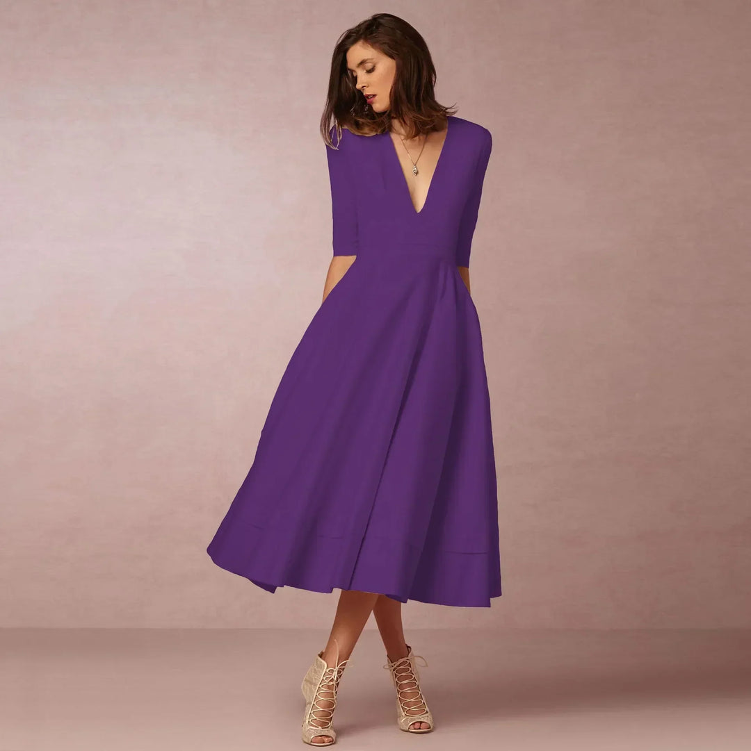 Tilda | Damen Elegantes A-Linien Abendkleid