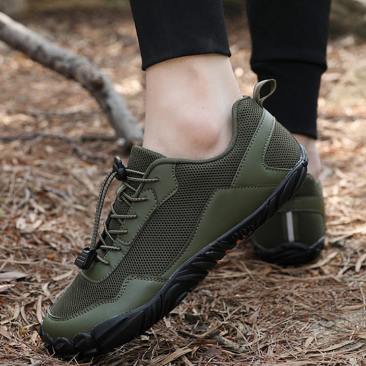 Andreas | Herren Elastische Schnürung Wander Barfußschuhe