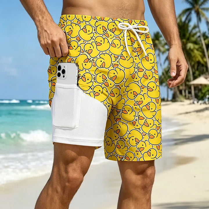 Milo | Herren Beach Bedruckte Slim Fit Badehose