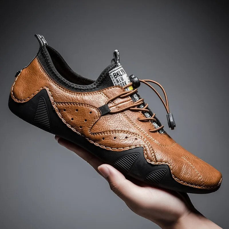 Virex | Herren Perforierte Schnürung Orthopädische Schuhe