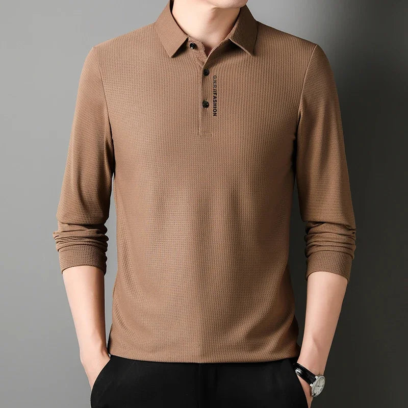 Tobias | Herren Casual Kurzarm Poloshirt Mit Gerippter Struktur
