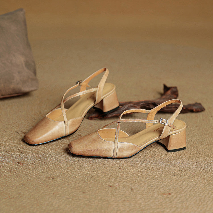 Violet | Damen Elegante Leder High Heels
