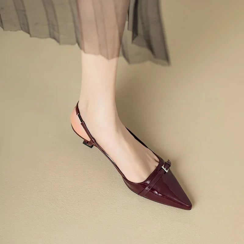 Isabell | Damen Sommer Orthopädische Kitten Heels